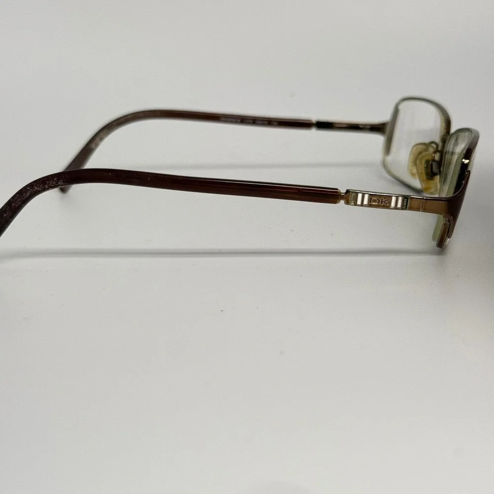 Donna Karan DK3534-B Brown Bronze Rectangular Eyeglasses Frames 52-16-130